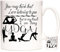 Tazza regalo per yoga, con scritta in lingua inglese You May Think I Am Listening to You But in My Head I Am Doing Yoga. Tazza da caffè in ceramica per gli amanti dello yoga
