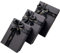 Schwarz glitzernde Geschenkbox, 3er Set rechteckige Geschenkboxen mit goldener Schleife - Verpackungsbox geeignet für Blumen, Geschenke aller Art, für Verliebte, Kinder, Senioren, Freunde (Schwarz)
