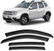 CLIM ART Windabweiser für/kompatible mit Dacia Duster 2010-2017 (I) - Stick-on Regenabweiser - Autofenster Sonnen-& Regenschutz - Windabweiser Autofenster - Einfache Montage - Garantie 4 Set D