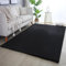SIMPEX Hochflor Teppich, Unicolor - Einfarbig, Teppich Schwarz, 80 x 250 cm, Teppich modernen Stil, Teppich Wohnzimmer