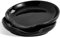 Swuut Keramik Löffel Rest Set von 2,Löffel Halter für Spatel, Zangen, Gadgets, Kaffeelöffel, Löffel Wiege für Kochplatte, Küchentheke (Schwarz x 2pcs)