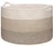 Ajiteogy XXXL Panier à linge, dimensions D55 x H35 cm, Panier tressé pour couverture de 88 litres, Panier en corde de coton pour salon, jouets, serviettes, coussins, vêtements, grand panier a linge
