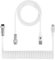 XINMENG X MAMBASNAKE C01PRO Cable de Teclado en Espiral, Línea HyperSpeed ​​Tipo C con Tasa de Retorno de 8KHz, Cable USB-C Trenzado de Nailon Aviación Metálica para Teclado/Teléfono de Juegos-Blanco