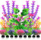 QUOZUO Aquarium Decorations Plants, 20pcs Aquarium Decor Plants, Colorful Fish Tank Accessories, Fish Tank Plants Plastic Decoration for Aquariums