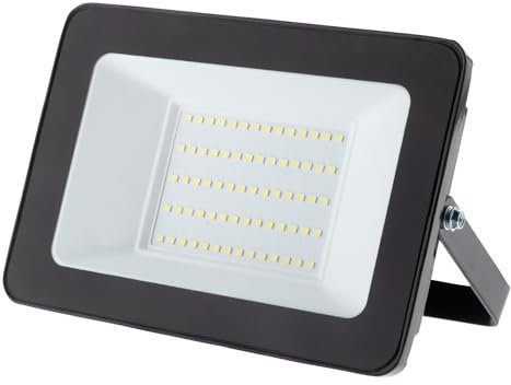 Projecteur LED de chantier étanche - 50W 5000lm IP65 6500K - Noir - Zenitech