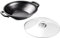 ToCi Wok-Pfanne aus Gusseisen, Emaillierte Pfanne & Wok, Große & Tiefe Beschichtete Pfanne, Wokpfanne mit Deckel & Griffen, Antihaft-Wok Pan für Induktion, Glaskeramik, Backofen, Gas- & Elektroherd