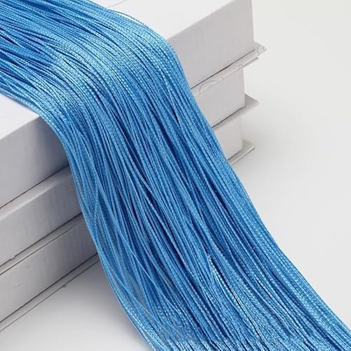 2 Stücke Fadengardine Fadenvorhang -100 x 200 cm Türvorhang Fäden als Raumteiler Fliegenschutz oder Dekoration kürzbar waschbar Dekovorhang Fadengardine für Party Hochzeit Raumdekoration-Blau