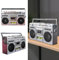 Radio-CD-Kassettenspieler, Vintage-Kassettenradio, Boombox-CD-Kassettenspieler mit USB-Aufnahme, UKW- und DAB+-Radio-Kassettenspieler, Freunde, Party, Party, Straßentanz