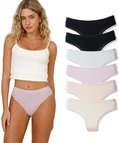 Hialegion Culotte Classique Tanga en Coton Sexy sous-vêtements et Mignonne pour Femmes MultiColours S-XL