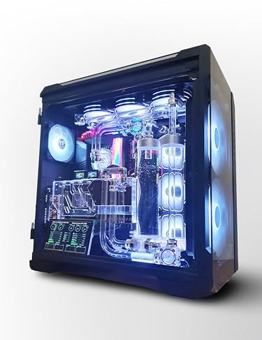 VIXIA High End Custom Watercooled Gaming PC - Intel Core i9 14900K - GeForce RTX 4090 DDR6X 24GB - DDR5 64GB 6000MHz - PCIe4.0 M.2 NVME 2TB - Dual Cooling - VXF-20B 2 - Crystal Black