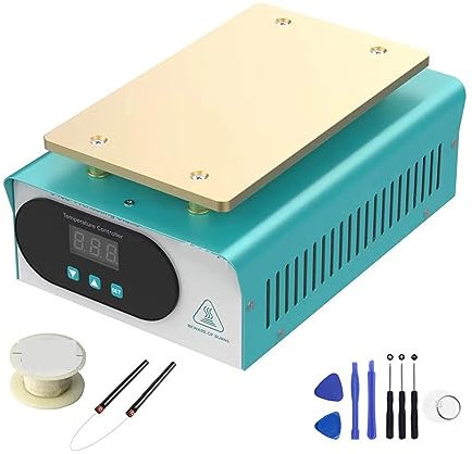 Soldering Hot Plate, Preheat Statione + Accessories 7 Inch Preheater Digital Platform Heating Plate for Phone LCD Screen Separator 946S for Electronic Repair Lab, Rework Heater Lab