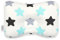 champracer Kindkissen, Kindkissen zu Flathead Kindkissen, Kindkissen, 0-12 Memory Foam Reisekissen, Autositz (Große Blaue Sterne,28 * 20 * 5cm)