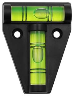 Kreuzwasserwaage - Wasserwaage kleins, Bruchsicher Wasserdicht, T-levels Wasserwaage, Kreuzwasserwaage Pyramide, Camping Wasserwaage, Wasserwaage für Wohnwagen, Wohnmobil und Caravan(Schwarz)