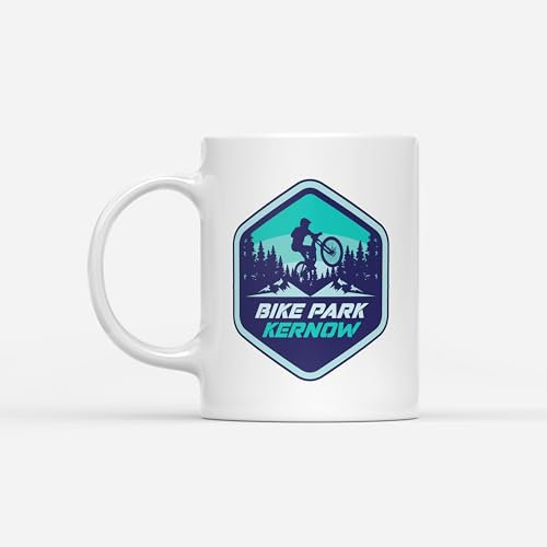 DV DESIGN 1 x Bike Park Kernow Mug - Mountain UK Resort Forest MTB Route Sport Trails Biker Biking Fan Hobby Travel Drinks Cup #82512