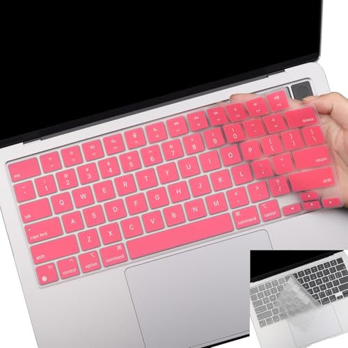 2 Pack Keyboard Cover for 2025-2023 MacBook Air 13 15 M4 M3 M2, 2025-2021 MacBook Pro 14 16 M4 M3 M2 M1 Pro/Max, Ultra Thin Keyboard Skin for 14.2 16.2 MacBook Pro /13.6 15.3 MacBook Air, US