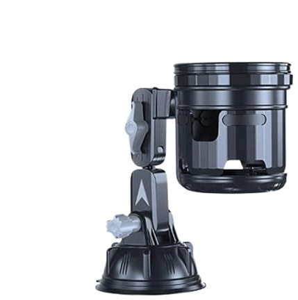 Auto Becherhalter, Auto Becherhalter mit Saugnapf Einstellbar Rutschfest Cup Getränkehalter Faltbare Fahrzeug Getränkebecher Ständer für Dosen, Flaschen, Tumbler