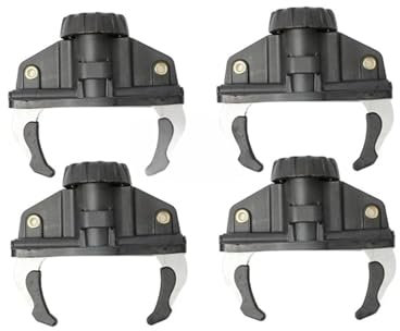 OZCCH Kit de Fixation Rapide for Coffre de Toit – Clips universels à étrier à démontage Rapide for Barres de Toit et Porte-Bagages | Pack d'accessoires de Fixation sécurisés(4 PCS)