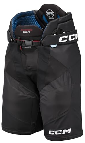 CCM JetSpeed ​​Pro Senior Hockeyhose (DE/NL/SE/PL, Alphanumerisch, L, Regular, Regular, Schwarz)