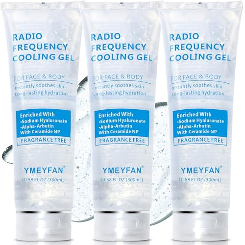 3PCS Hyaluronsäure Gel Leitfähiger für Professionelle Ästhetische Geräte, Radiofrequenz Gerät Gesicht/RF/Laser Haarentfernung/Gesicht Massagegerät, Beruhigende, langanhaltende Feuchtigkeitspflege