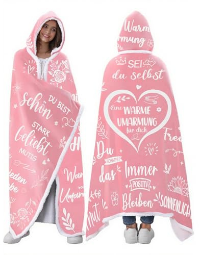 Beste Freundin Geschenke, Geburtstagsgeschenk für Frauen Freundin | Umarmung Decke mit Ärmeln - Geschenke für Frauen Beste Freundin Mama Oma Frau Schwestern Kollegen zum Geburtstag Weihnachten