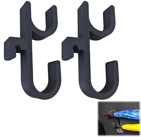 Lot de 2 supports de parapluie pour voiture, Porte-parapluies universel résistant et compact, Organisateur de coffre innovant pour tous types de véhicules, Simplifiez votre espace de rangement auto