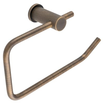Alexander & Wilks Brunel Diamond Knurled Toilet Roll Holder (Antique Brass)
