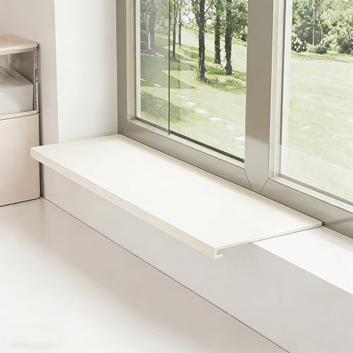 Fensterbrett Verlängerung Innen Pflanzen - Fensterbank Verlängerung Küche - Fensterbank Verbreiterung Innen Ohne Bohren mit Magnetfuß für Heimorganisation, Abnehmbar(Weiß,L 40 x W 15 cm)