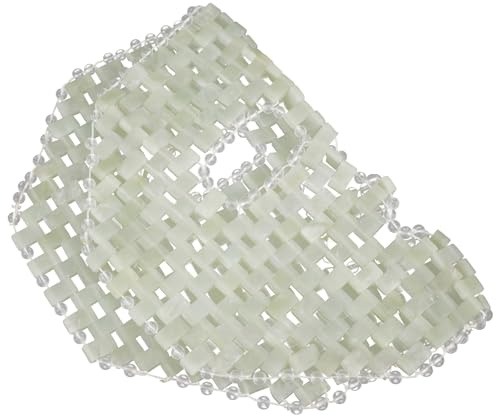 Masque de Massage Facial en Jade, Forme Ajustée, Usage à Domicile | Refroidissable ou Chauffable, Favorise la Circulation Autour des Yeux, Réduit le Gonflement du Visage, Cadeau pour Amis