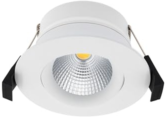 Hilux LightSolutions DS8 Weiß - WLAN Beleuchtung mit Hohem Farbwiedergabeindex (CRI), IP44, 360°-Neigedesign, Kein Hub Erforderlich, Smarte Zeitpläne, Zeitschaltuhr