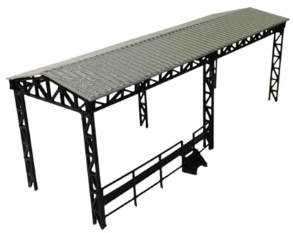 Bffcnl Miniature Carport Model Car Shed Model Railway Garage Scene Accessories Shelter Cars Ornament Realism PP Material Suitable for Collections