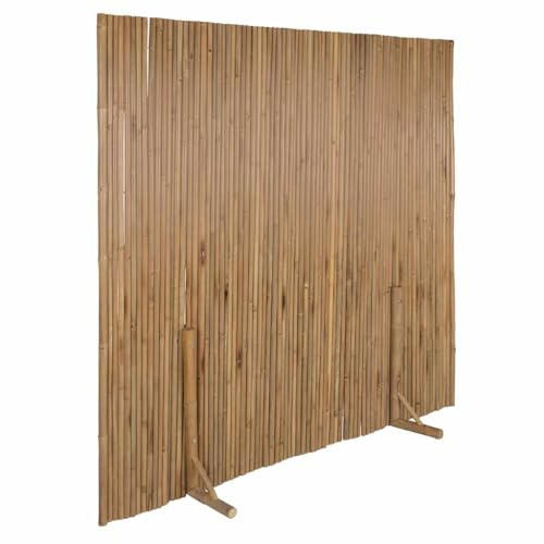 Mhdvray Bambuszaun 180x170 cm flexibler Gartenzaun aus massiver Bambuswand Sichtschutz für Terrasse Balkon und Wohnbereich als natürlicher Raumteiler