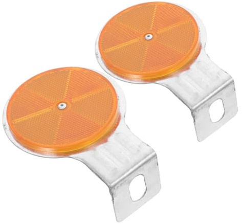 TOYANDONA 2 Pièces Balises Réfléchissantes D'allée en Abs pour Chemins Privés et Pistes Cyclables, Installation Facile, Panneau Signalisation Réfléchissant Multifonction