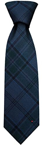 I LUV LTD Mens Irish Wool Neck Tie in Ireland County Wicklow Tartan Plaid