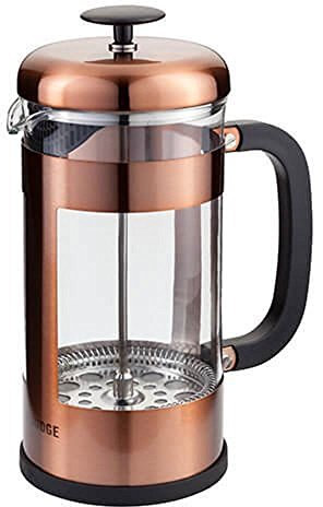 Judge Glass Cafetiere, 8 Cup Coffee Maker (1L), Removable Base, Scratch-Resistant, Dishwasher Safe, Suitable for Filter Coffee and Loose Tea