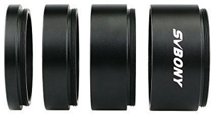 SVBONY Verlängerungsrohr M42 x 0,75 auf beiden Seiten Länge T2 Verlängerungsrohr Kit Länge 5 mm 10 mm 15 mm 20 mm