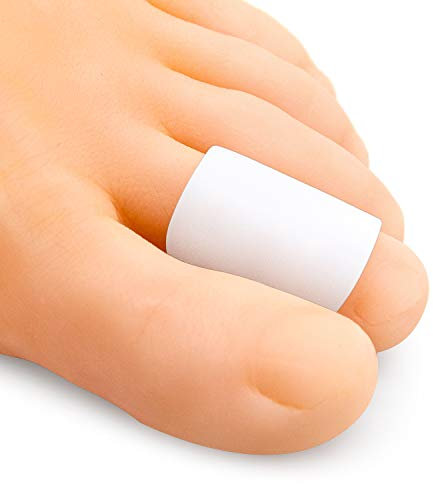 Bukihome 12 Pack Toe Protectors, Silicone Toe Caps to Cushion Toe Blister, Corn, Callus, Great for Running, Walking, Stop Toe Pain. (white2)