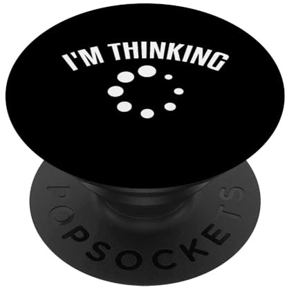 Lustiges Denkvorgang Nerd Programmierer Game Denke Gerade PopSockets Klebender PopGrip