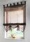 Yaland Voile Raffrollo transparentes einfarbiges Raffollo mit Schlaufen Schlaufenrollo Fenster Schal (BxH 80x155, Kaffee) 1 Stück
