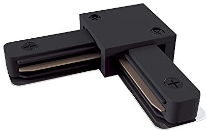 Maytoni Track Lighting L-Verbinder 90 Grad, für 1-Phasenn Schienensystem, Schwarz, aus Kunststoff, für Wohnzimmer, Schlafzimmer, Küche, Flur