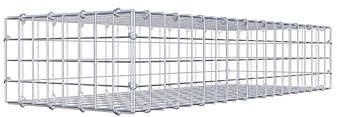 GABIONA Gabione 100 × 20 × 40 cm (L x H x T) – Steinkorb aus 4 mm Draht, Maschenweite 5 × 5 cm, C-Ring Verschluss + Gratis-Zange – ideal für Sichtschutz, Gabionenzaun, Gartenmauer und Steinkorbwand