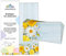 Briefpapier mit Umschlag Briefpapier-Set Blumen Holz blau Motivpapier für Briefe Einladungen Hochzeit (25 Blätter + 25 Umschläge)