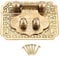XXXXW Retro Decoration Hinges 1Pc 50 * 40mm Antique Bronze Brass Box Hasp Lock Toggle Latch Buckles for Jewelry Box Suitcase Clip Clasp Furniture Hardware Butt Hinges (Color : B)