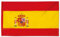 Drapeau de l'Espagne avec écusson 150 x 90 cm. Drapeau espagnol en polyester doux et résistant.