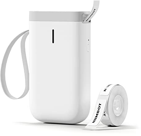 NIIMBOT D11 Thermal Label Makers Machine Bluetooth Sticker Printer Small Portable Label Printer with Waterproof Sticky Lables for Home, Food, Handmade, Office, School Organization, White