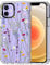MOSNOVO Case for iPhone 12 & iPhone 12 Pro, [Buffertech 6.6ft Military-Grade Drop Protection] [Anti Peel Off Tech] Clear TPU Bumper Phone Case Cover Design - Floral Garden