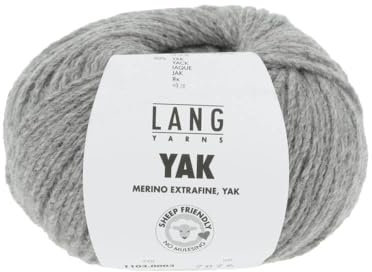 Lang Yarns Yak Merino Extrafine 03 - hellgrau meliert