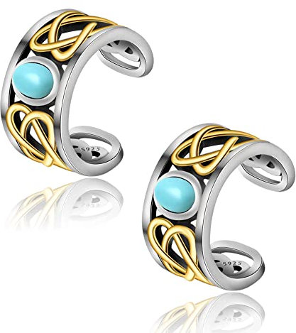 Ohr Manschetten 925 Sterling Silber Keltischer Knoten Ohr Manschetten Ohrringe Goth Keltischer Knoten Einstellbar Kein Piercing Ohr Manschetten Für Frauen