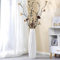 Weiße hohe Bodenvase, 61 cm große Keramikvase, dekorative Blumenvasen für moderne Wohnkultur, Wohnzimmer, Büro, Schlafzimmer, Küche, Hochzeit, Tafelaufsatz, Bauernhaus-Dekor