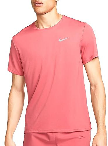 Nike Miler, T-Shirt Uomo, Adobe/Reflective Silv, L