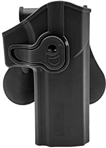 Amomax Paddle Holster für Sig Sauer P320 Full Size Pistole OWB Holster mit Red Dot Visier montiert passend P320 FS M17 M18 Waffen Halter Waffenholster Jagen Sportschießen Softair Luftdruck